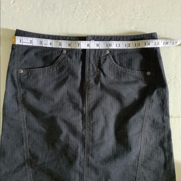 Armani exchange denim high low mini skirt size 2 - Picture 4 of 5